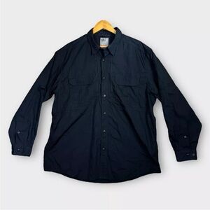 511 Tactical Shirt Mens Black XL Button Up Long Sleeve Outdoor Hiking Camping